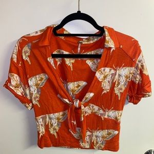 Free People Butterfly crop